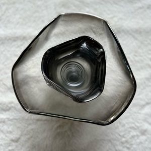 Vintage Smoke Glass Serving Bowl & Dishes